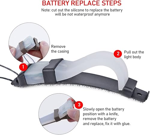 Miniatura 5 de Paquete de 2 marcadores de identificación personal, luz táctica FMA, luz de señal intermitente de seguridad para exteriores, caza, senderismo,
