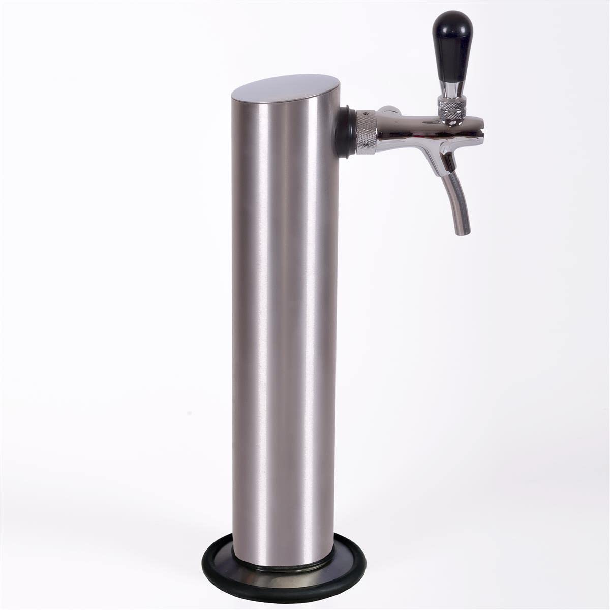 Zapfgarnitur für 5ltr Dosen mit Edelstahlschanksäule 2kg Co² Druckminderer Dosenadapter und Schankhahn