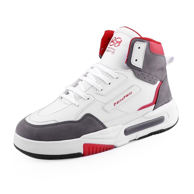 Bacca Bucci Vengeance Korean Style High Top Streetwear Sneakers Casual Shoes for Men | Athletic-Inspired Ankle Length Shoes for Men (B0CMDF5R8N) Amazon Price History, Amazon Price Tracker