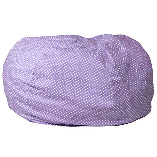 Flash Furniture Oversized Lavender Dot Bean Bag Chair - //coolthings.us