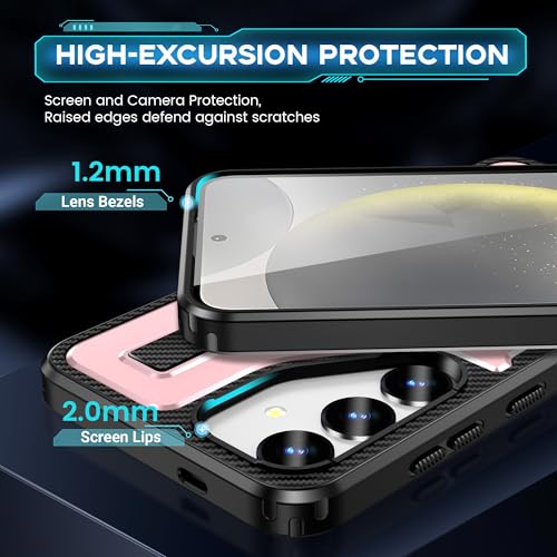 Coque Samsung S24 Plus bague métallique compatible support magnétique voiture
