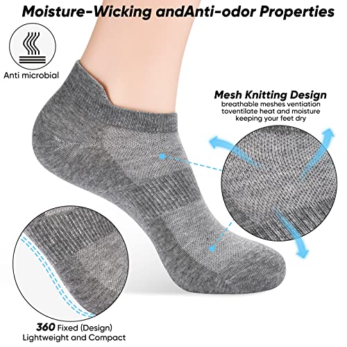 ATBITER Ankle Socks for Women Thin Athletic Running Low Cut Tab Socks Sports No Show Socks 6/10-Pairs - Image 4