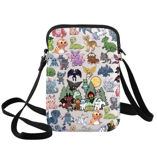 BWWKTOP Mystery Creature Crossbody Bag Paranormal Investigator Gift Cryptozoology Sling Bag Mystery Lover Merch (Mystery-XK B)