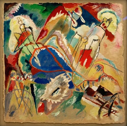 Peinture murale Kandinsky 60x90cm pour sublimer votre salon moderne