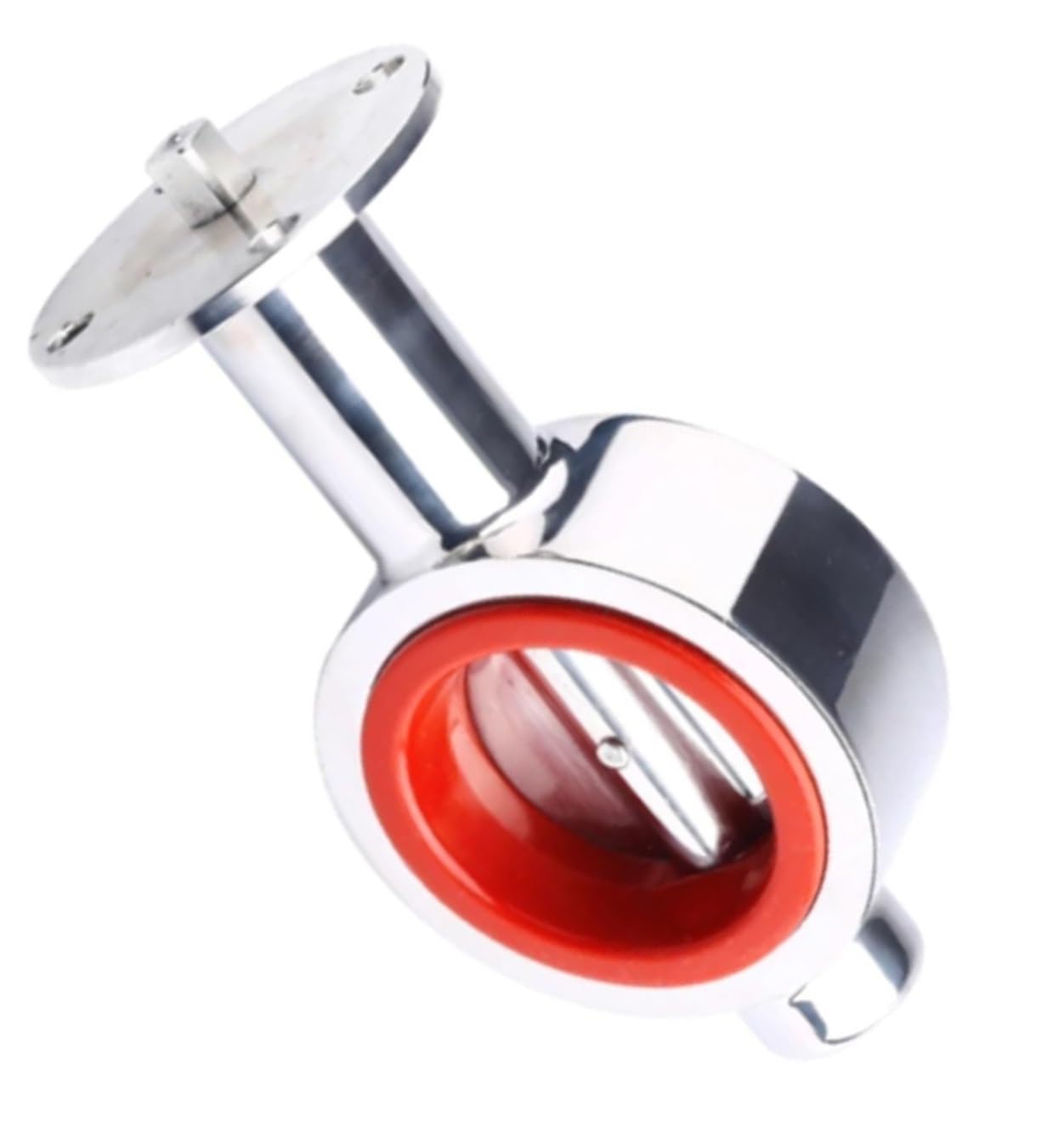 5-Inch DN125 Stainless Steel 304 Sanitary Valve with Silicone Sealing - Wafer Type Devise for Food and Beverage Applications
