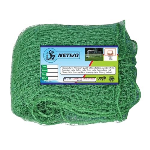 NETIVO Net for Balcony for Pigeon -10Ft X 8Ft Heavy Duty HDPE Bird Protection Net | Kabutar Jali for Balcony | Anti Bird & Monkey Safety Mesh (Green)
