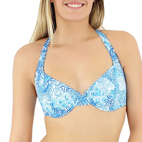 Haut de maillot de bain à armatures Liscia Janine Robin 100DE pour vos escapades en turquoise