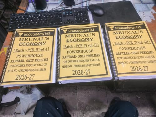Image of Mrunal's Economy PCB-15 Handouts, Pillar 1 to 6, 2026-27, Spiral Binding, Photocopy /Xerox