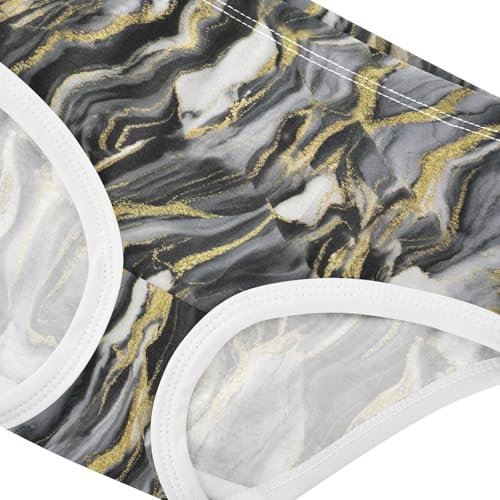 Chic Golden Black Aesthetic Panties for Girl Toddler Girls Underwear Cotton Animal Briefs Undies Kids 2t4