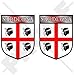 Sardinien sardischen Shield Italien Sardegna Italienisches 75 mm (7,6 cm) Bumper Sticker, Aufkleber Vinyl X2
