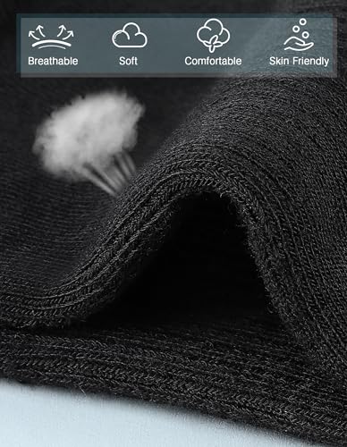 Image of Airacker Athletic Socks Sport Running Calf Socks Performance Cushioned Breathable Crew Socks for Men Women(6 Pairs)