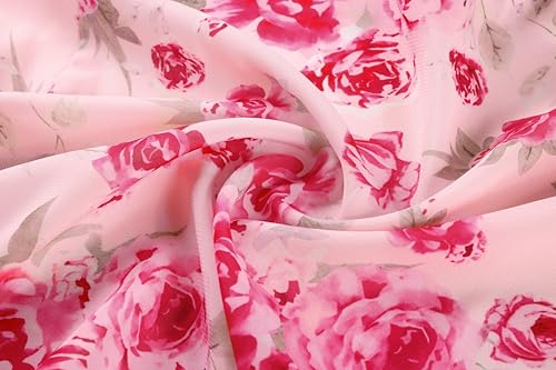 Image of GRACE KARIN Womens Summer One Shoulder Sleeveless Dresses Floral Flowy Ruffle High Low Wedding Guest Maxi Sundresses