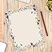 AnyDesign 80 Sheet Floral Letter Paper, Vintage Wildflower Design, 8.5 x 11 Inch, White, Paper, Writing Paper, Retro Style