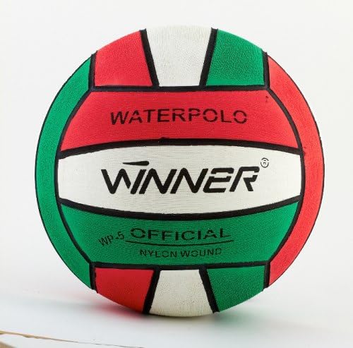 Winner water polo ball Green White Red Design, size 4