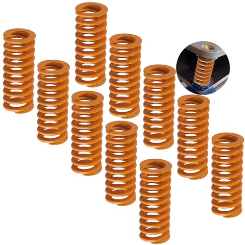 CESFONJER Stampante 3D molle 10pcs, compressione molla,0.31 in od 0.78 di lunghezza compressione m3 vite carico leggero,Creality cr-10 10s S4 Ender 3 scheda madre inferiore Connect livellamento