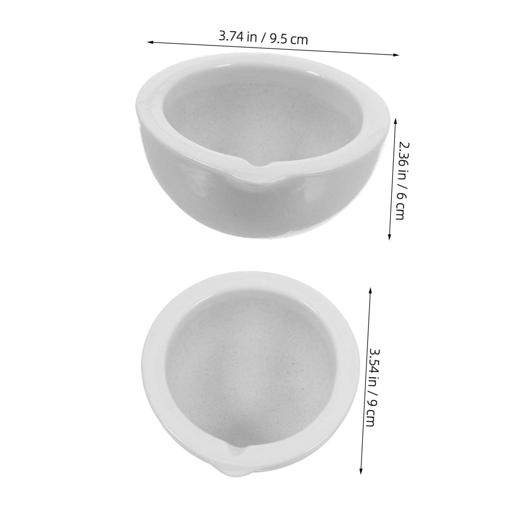 CIYODO Essential Ceramic and Pestle Set Porcelain Grinding Bowl Easy Handling