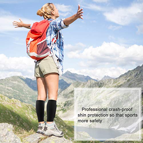 1 par de caneleiras de futebol DORYUM para crianças, jovens adultos, futebol, caneleiras, mangas com