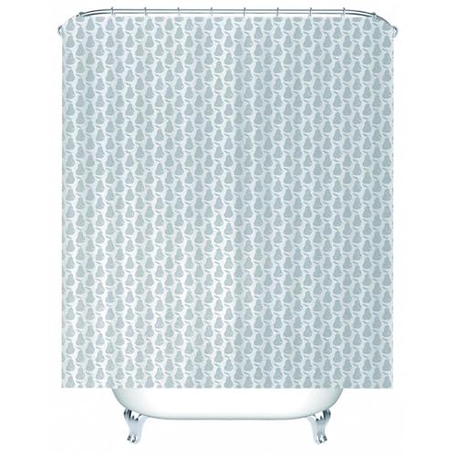 Rideau de douche USA avec crochets et œillets motif japonais