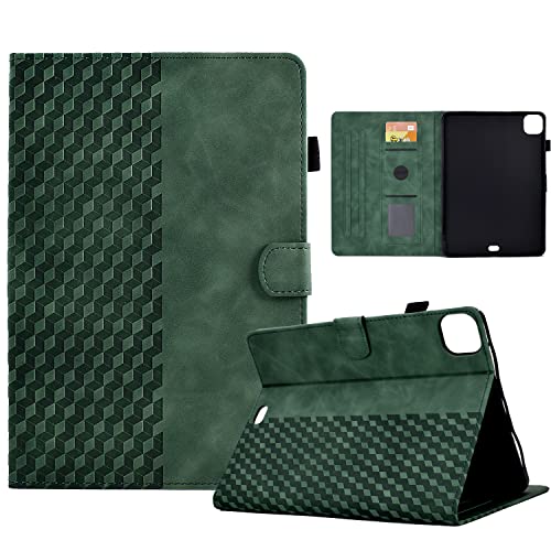 Longga iPad Pro 11"/iPad Air4 2020/iPad Air5 2022 Case, Pu Leather Embossed Pattern Stand Folio Tablet Cover with [Pen Holder] [Auto Wake/Sleep] for iPad Pro 11"/iPad Air 4/ Air 5 10.9" Case–Green by Longga - Image 2