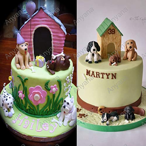 Anyana Mini Pet Dog Bone Silicone Mold For Fondant, Gum Paste, Chocolate, Candy, Ice Cube, Jello, Polymer Clay, Crayon, Plaster, Resin #TOP7
