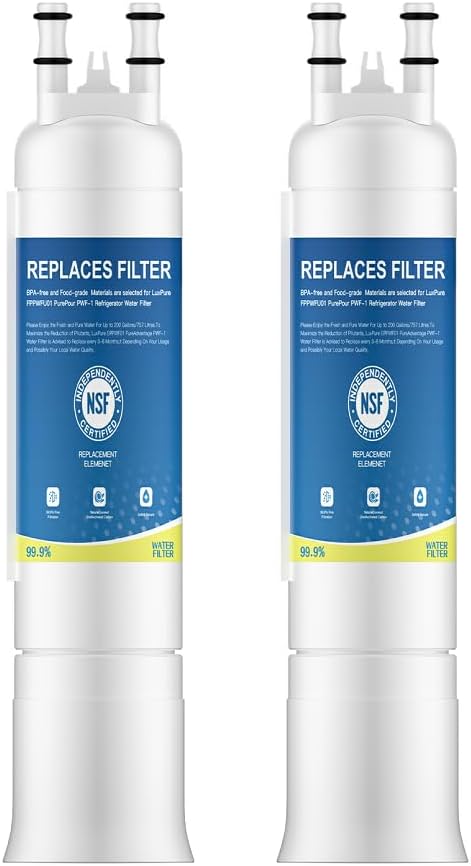 Replacement for FPPWFU01 compatible with Frigidaire FPPWFU01 Water Filter, electrolux gallery Water Filter EPPWF01 PureAdvantage PWF-1 PurePour (2-piece)