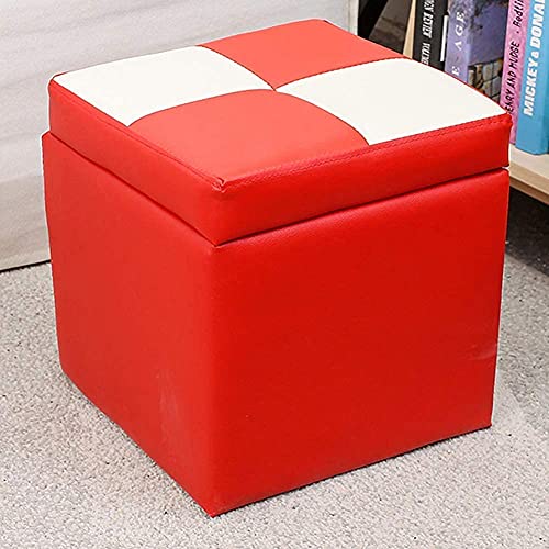 Tabouret de pied jaune pour optimiser le rangement du salon - 2