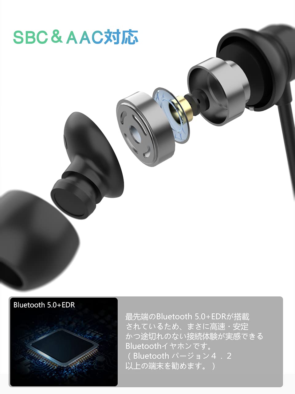 Amazon.co.jp: 【2019 Bluetooth5.0】イヤホン bluetooth スポーツ