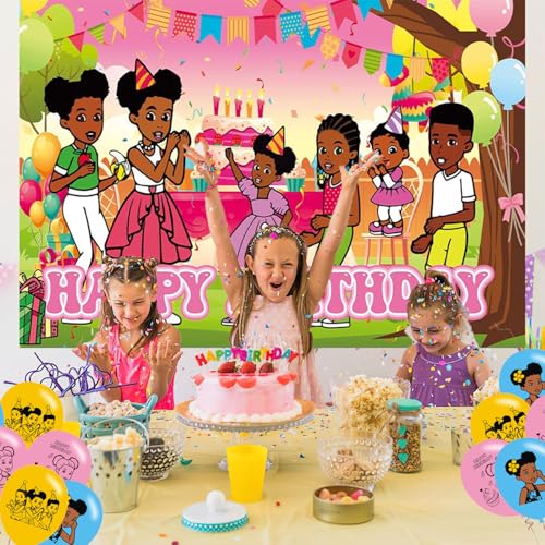 Image of Corner of Gracies Birthday Decorations,Finding Dory Backdrops for Party Decorations Supplies,Gracie Happy Birthday Banner Backdrop for Party Supplies (5x3ft)