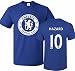 Tcamp Chelsea Shirt Eden Hazard #10 Jersey Men T-shirt Royal,Large