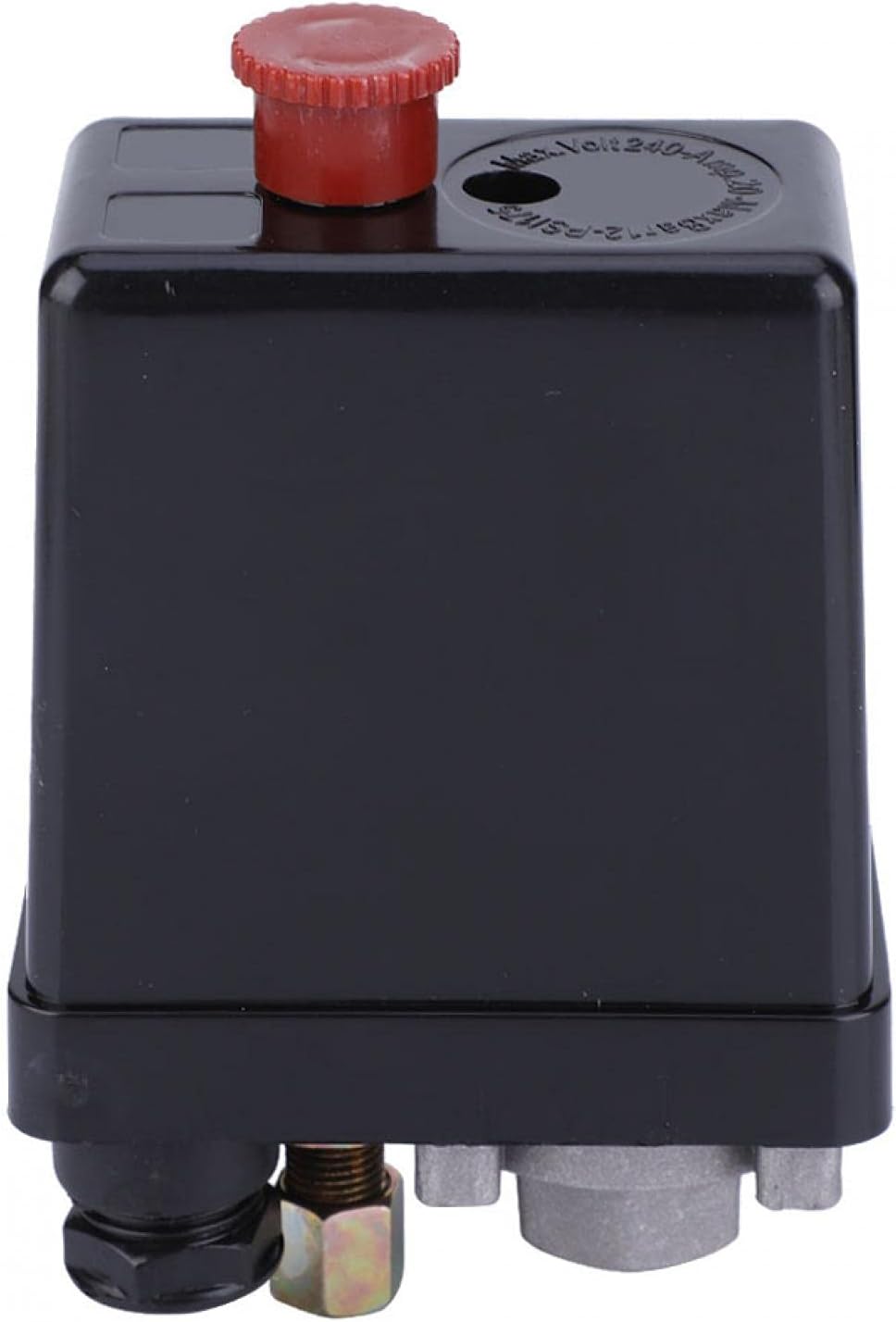 Central Pneumatic Air Compressor Pressure Switch Pressure Control Valve Controller with Adjustment Button(Single Hole)