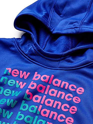 New Balance Kids Girls' Little Graphic Hoodie, uv Blue, 4