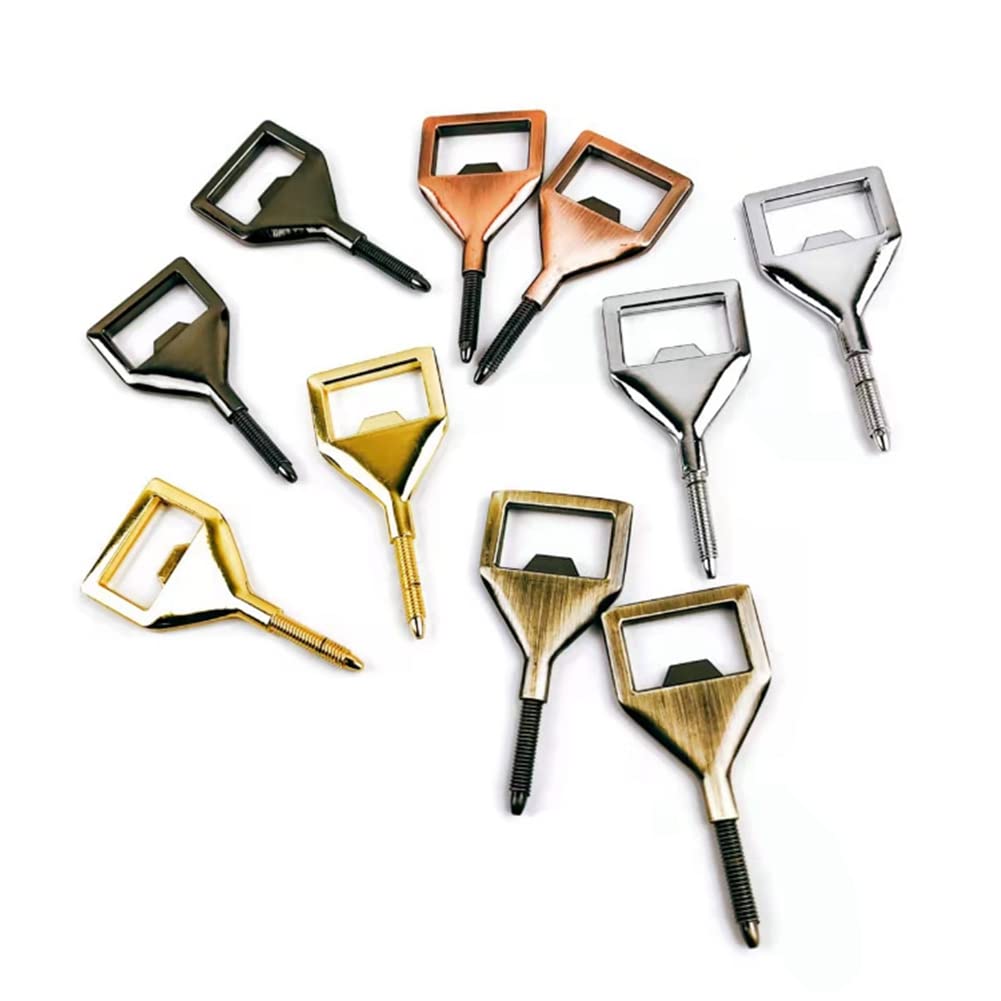 CTRLZS Metal Bottles Opener Kits Insert DIY Blank Opener Metal Beer Opener Square Opener (10 Pcs)