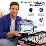 Trektote Travel Toiletry Kit For Men – 12 Piece Set Of Travel Size Toiletries, TSA Compliant, Travel Essentials, Includes Shampoo And Conditioner, Body Wash, Toiletry Bag & More - Image 5
