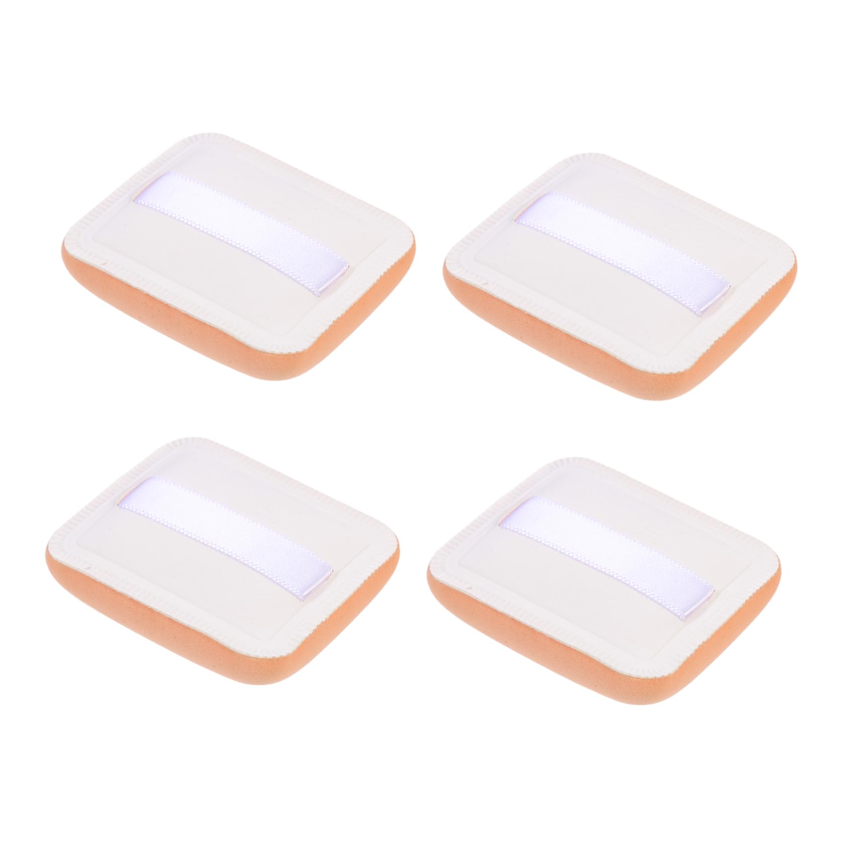 AUTSUPPL 4Pcs Makeup Supple Powder Puff for Home Travel Versatile Shape for Setting Touch Makeup Pads for Natural Finish