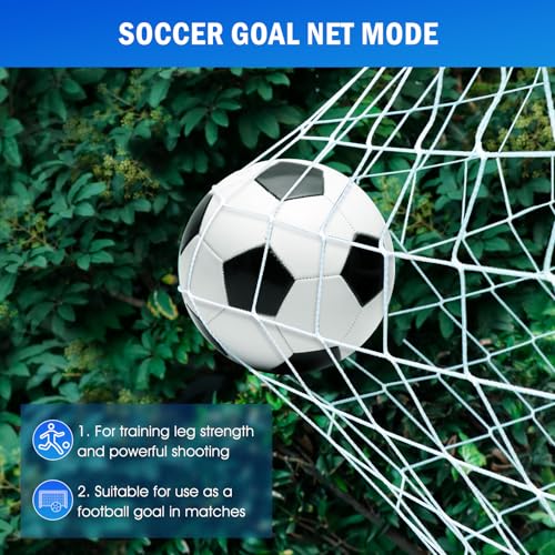 Image of 8x5.9FT Dual-Mode Soccer Goal & Rebounder Net,Premium Durability for Intense Shooting Training,Quick-Switch Angle Soccer Training for Control,Passing Practice,Easy Setup Soccer Gifts for Teen Adult