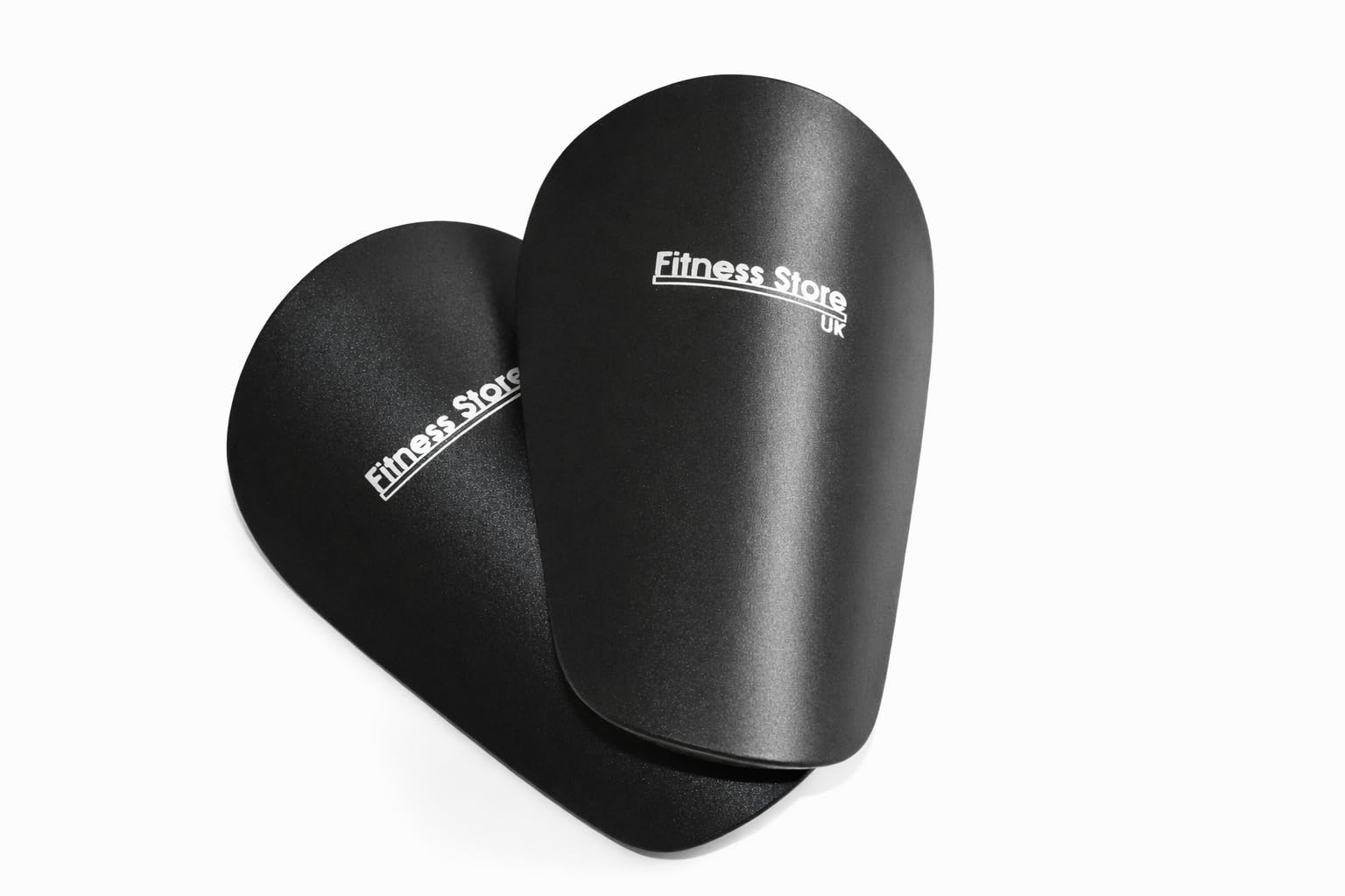 Fitness Store UK Mini Football Shin Pads for Shock Absorbing, Lightweight Training Shin Guards for Adults, Kids, Boys or Girls Suitable for Any Contact Sport (Black, 8 x 5cm) โ image 1