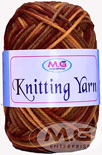 Image of M.G ENTERPRISE Knitting Yarn Thick Chunky Wool, Deep Mustard 200 gm Best Used with Knitting Needles, Crochet Needles Wool Yarn for Knitting. by M.G ENTERPRISE