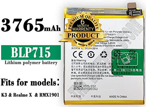 Image of Original BLP715 Battery for Oppo K3 / X / RMX1901 Battery with 6 Month Warranty **** (Y00000174)