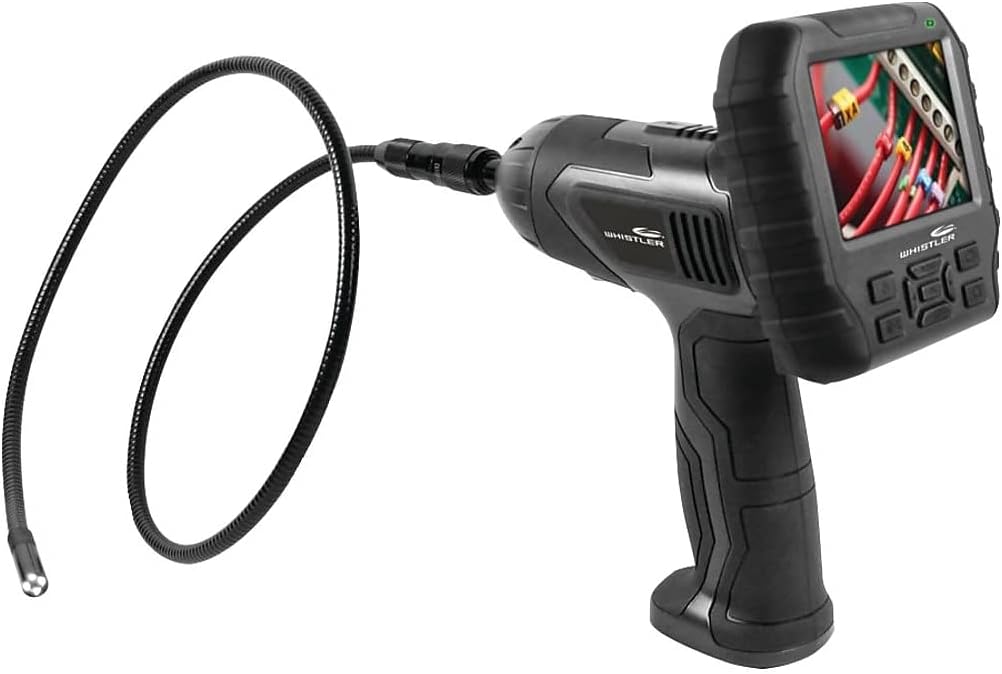 Whistler WIC-4750 Waterproof Borescope Inspection Snake Camera with LED Lighting, 3.5" LCD Monitor