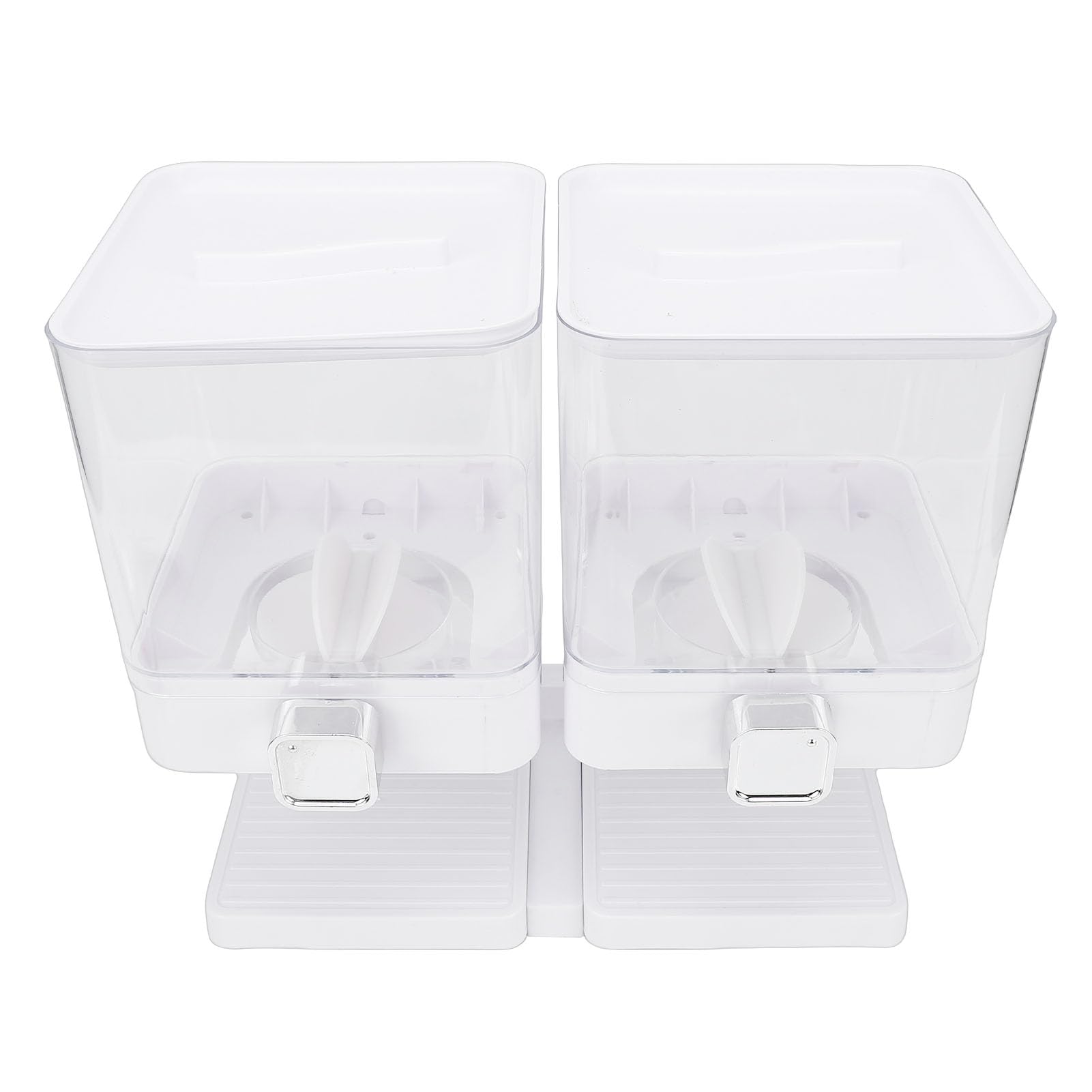 Pssopp Dispenser per Cereali per Snack Alimentari 2 Pezzi Dispenser per Cereali da Banco, Manopola Rotante Facile da Usare Contenitore Ermetico per in PET per Chicchi di caffè Caramelle e Noci Nan