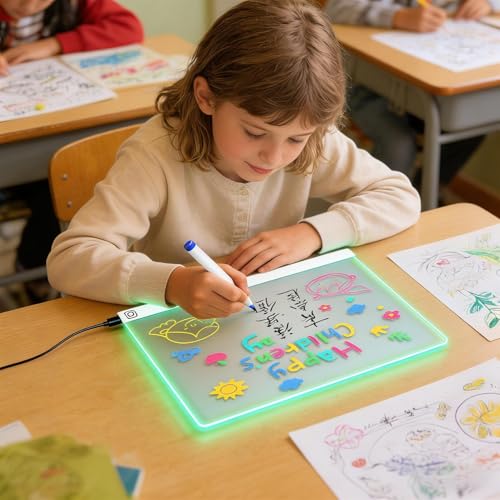 Tableau à LED à dessin effaçable : le cadeau idéal pour l'expression créative des filles - 3