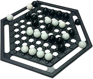 Other Abalone Black and White Marble Board Game for Family & Friends - 2 Players, Age 6+