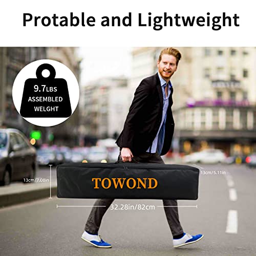 Projector Screen And Stand, Towond 120 Inch Portable Projector Screen Outdoor Projector Screen 16:9 4K Hd Rear Front Movie Screen With Carry Bag Wrinkle-Free Design For Home Theater Backyard Cinema #TOP4