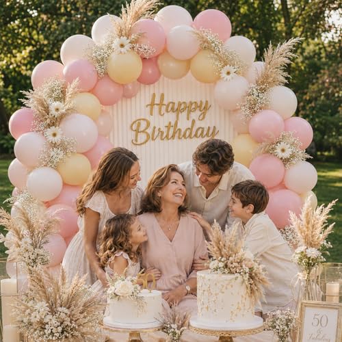 Image of Pink and Yellow Balloons, 12 Inch Pastel Baby Light Pink Yellow Sand White Cream Beige Latex Helium Balloon for Lemon Baby Shower Bridal Shower Anniversary Bee Bear Themed Birthday Party Decorations