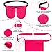 Tondiamo Mastectomy Drain Holder with 2 Shower Bag Adjustable Mastectomy Drain Pouch Waist Belt Breast Drainage Carrier for Mastectomy Breast Reduction Augmentation Recovery Support(Rose)