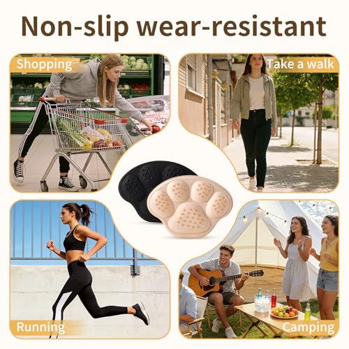 Image of 4 PRS 4D Cushioned Heel Grips - Pads for Big Shoes (Multi) | 4D non-slip massage pads designed to prevent heel slipping and blisters. Premium inserts for loose shoes too big.