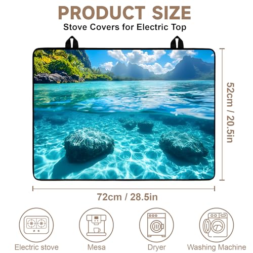 Image of Stove Burner Covers Non-Slip Electric Cooktop Protector Mat (G253396)