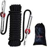 【Leicht zu Tragen】: Unser Nylon Kletterseil wird mit einer Aufbewahrungstasche geliefert. Es kann zu einem kleinen Teil aufgerollt werden, einfach, sie ordentlich und sauber zu halten, sehr kompakt, um es mit Ihnen zu tragen.