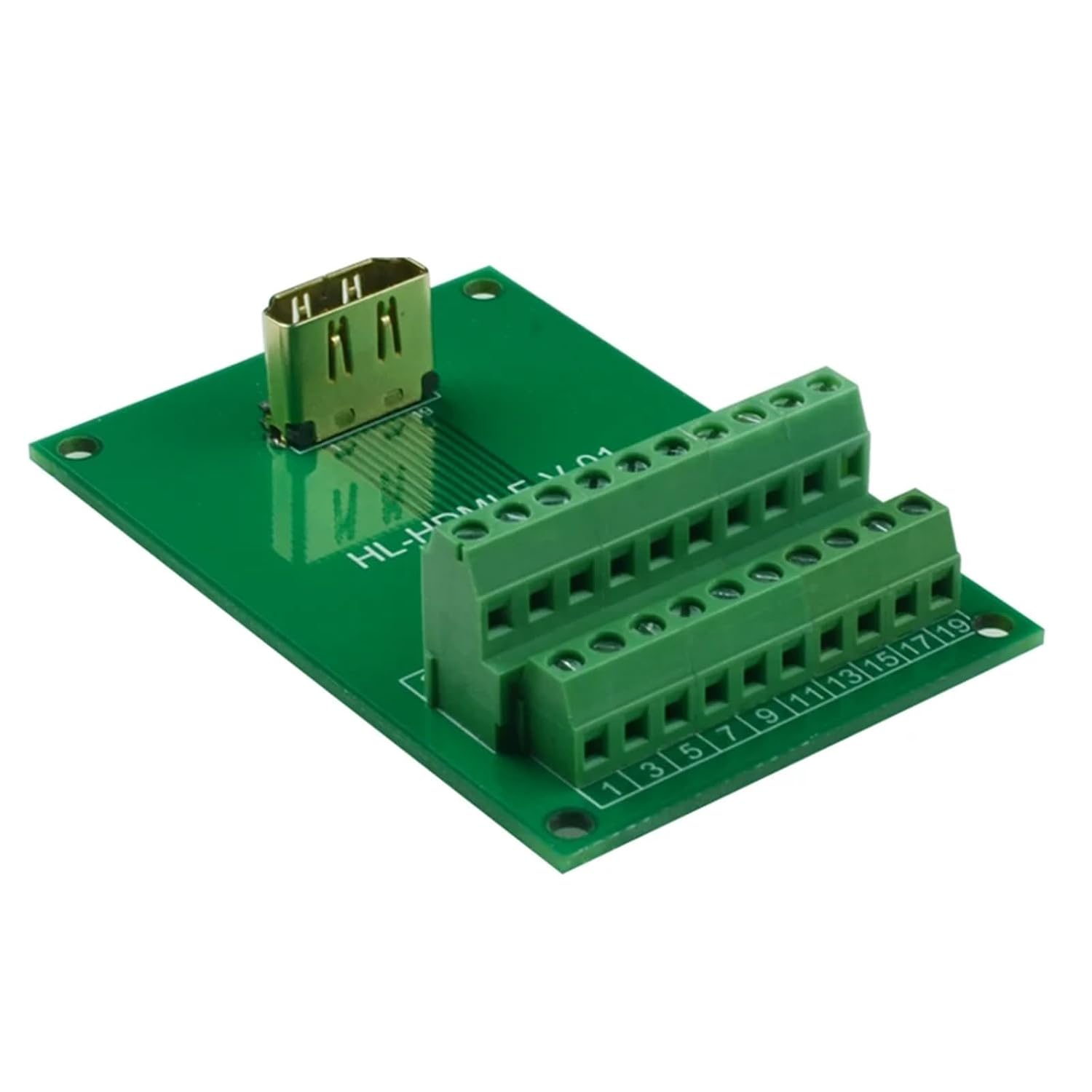 High-Definition HDMI Vertical Female Connector The Terminal Block Hd line Joint HDMI Female to Screw Module(with Carrier)