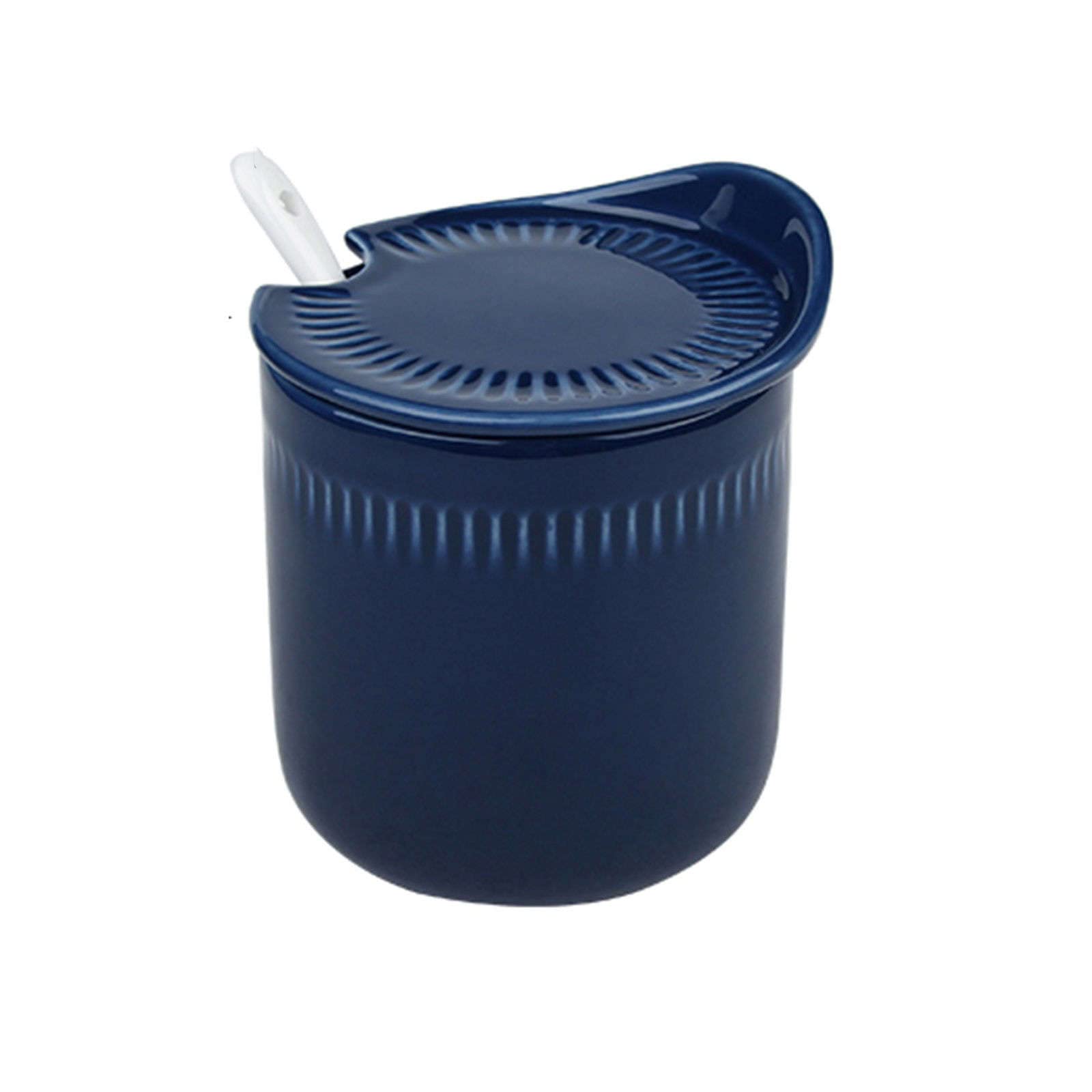 BCJMKDX Fermenter. Ceramic Storage Jar,Spice Jar-3 Set of -300ML Pot,Ceramic Sugar Bowl